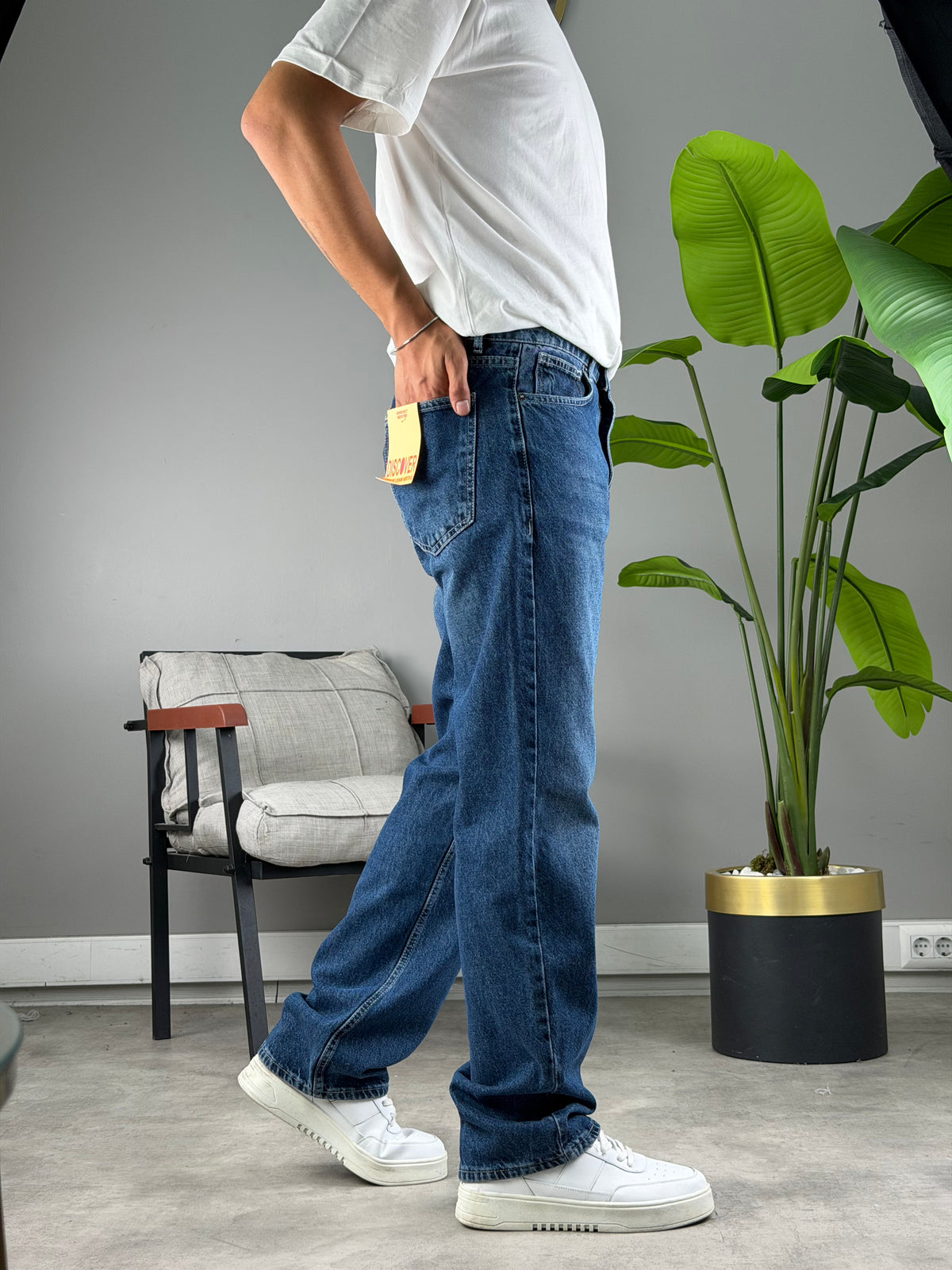 Baggy Kalıp Kot Pantolon Lacivert