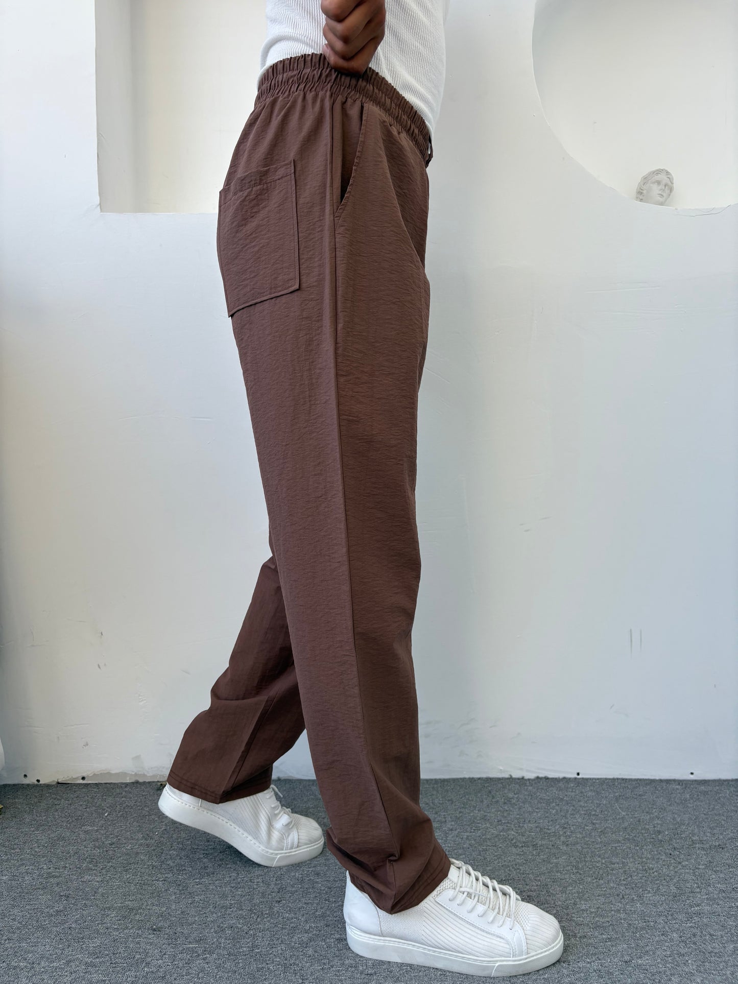 PARAŞÜT BAGGY PANTOLON ACI KAHVE