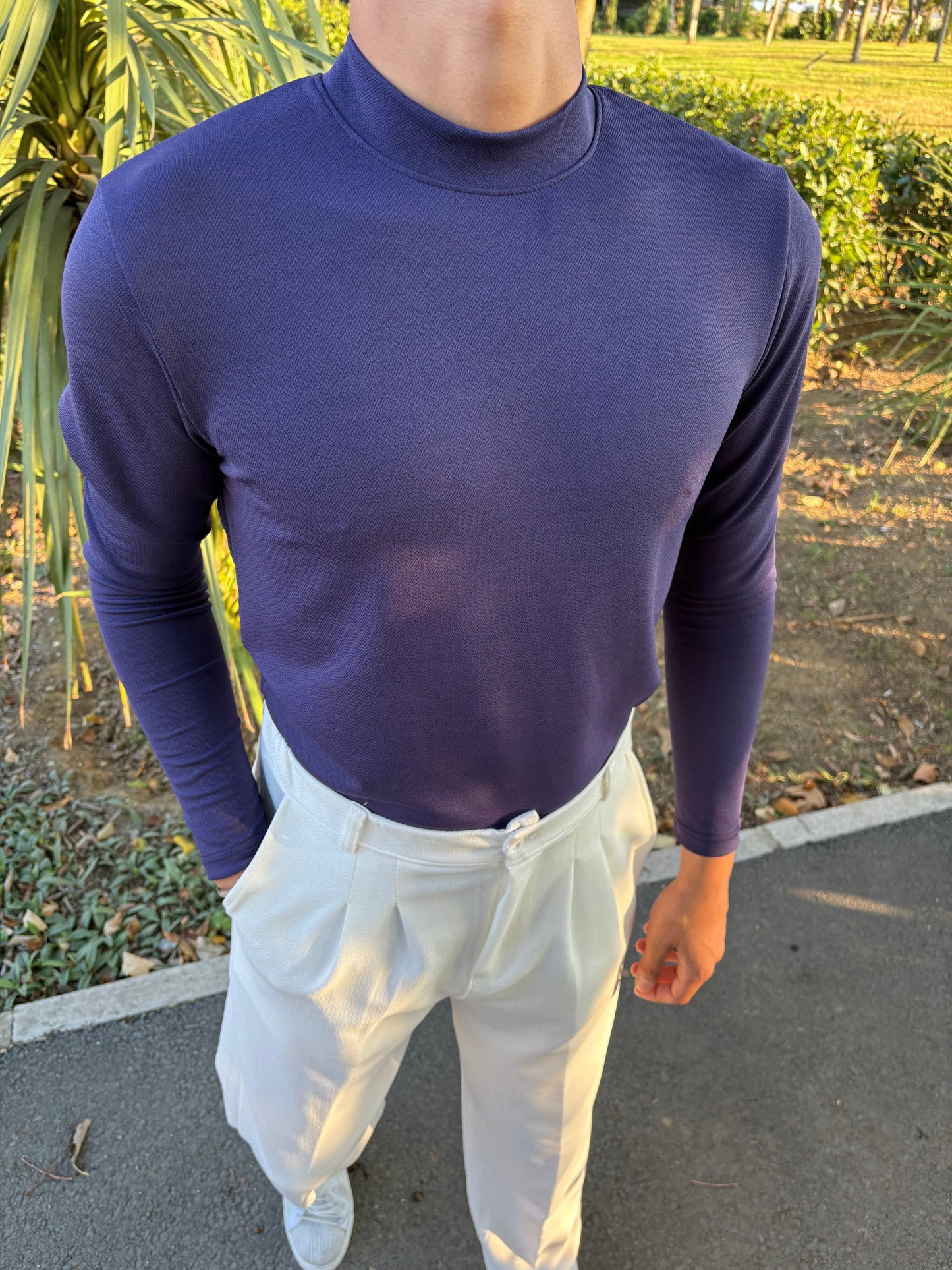 KREP YARIM BALIKÇI LACİVERT