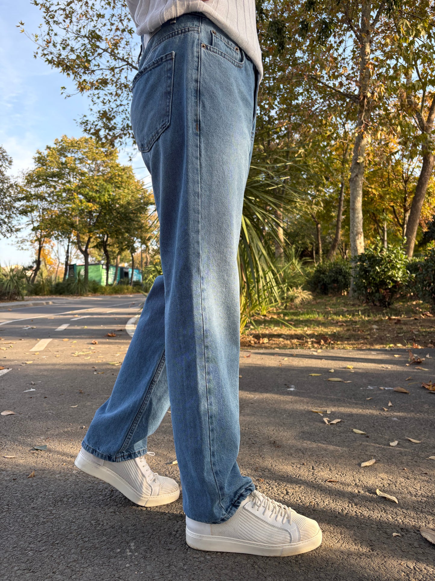 PREMİUM KALİTE BAGGY KALIP KOT PANTOLON MAVİ