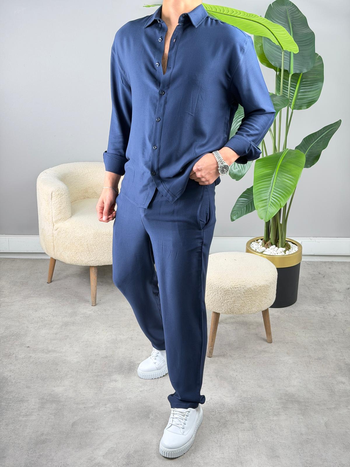 SF VİSKON YAZLIK TAKIM LACİVERT