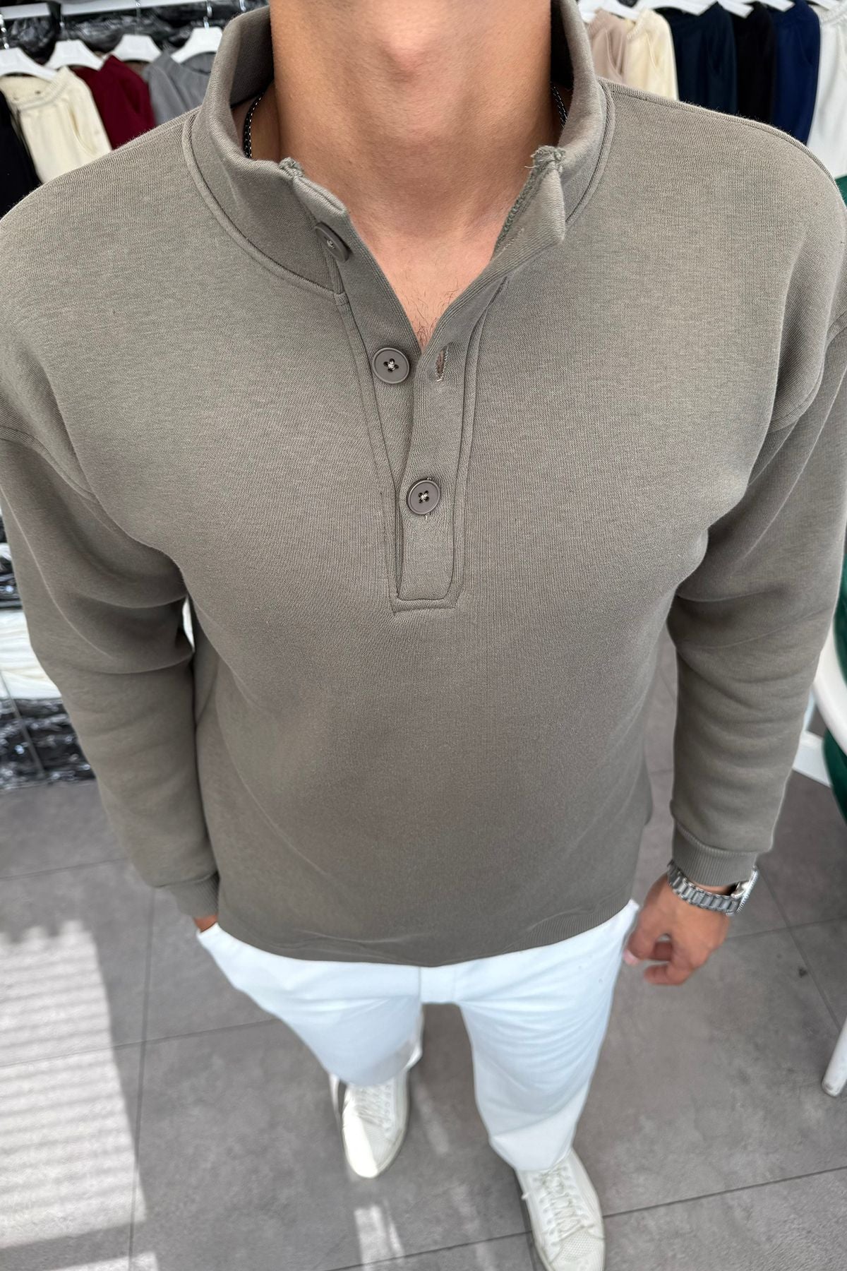 3 İplik Şardonlu Sweatshirt