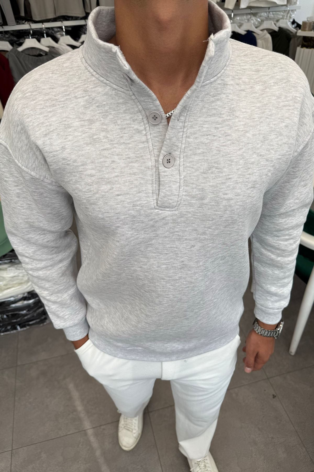 3 İplik Şardonlu Sweatshirt