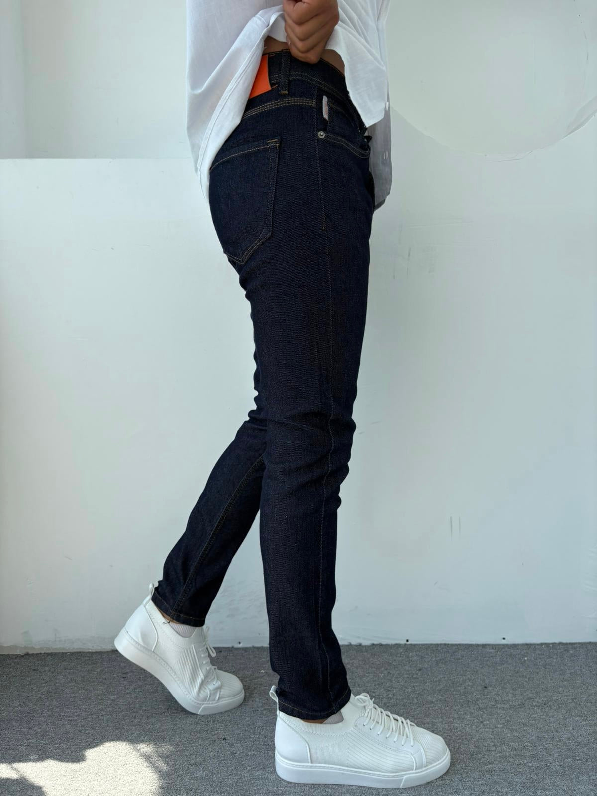 %100 LİKRALI SLİMFİT KALIP KOT PANTOLON LACİVERT