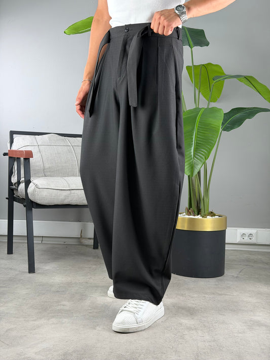 Balon Kesim Extra Baggy Kumaş Pantolon
