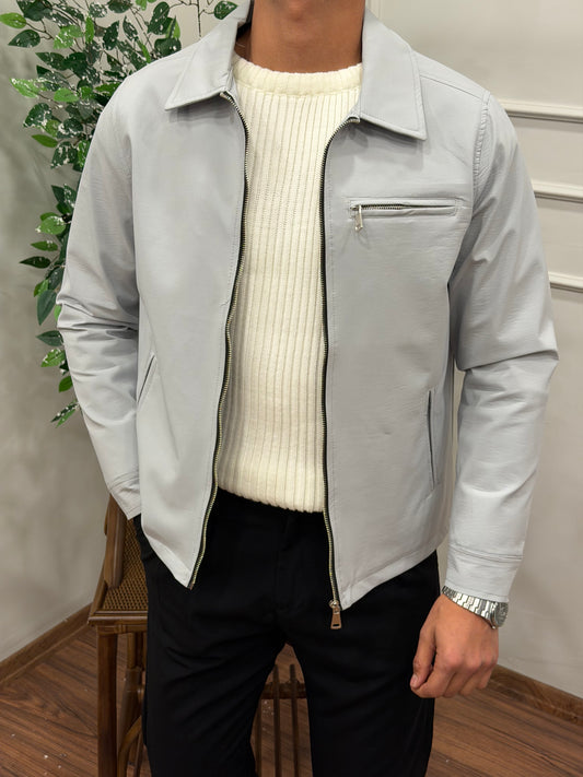 SU GEÇİRMEZ KAŞE CEKET AÇIK ANTRASİT