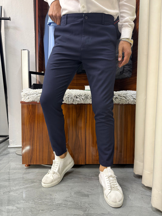 Slim Kalıp Kumaş Pantolon Lacivert
