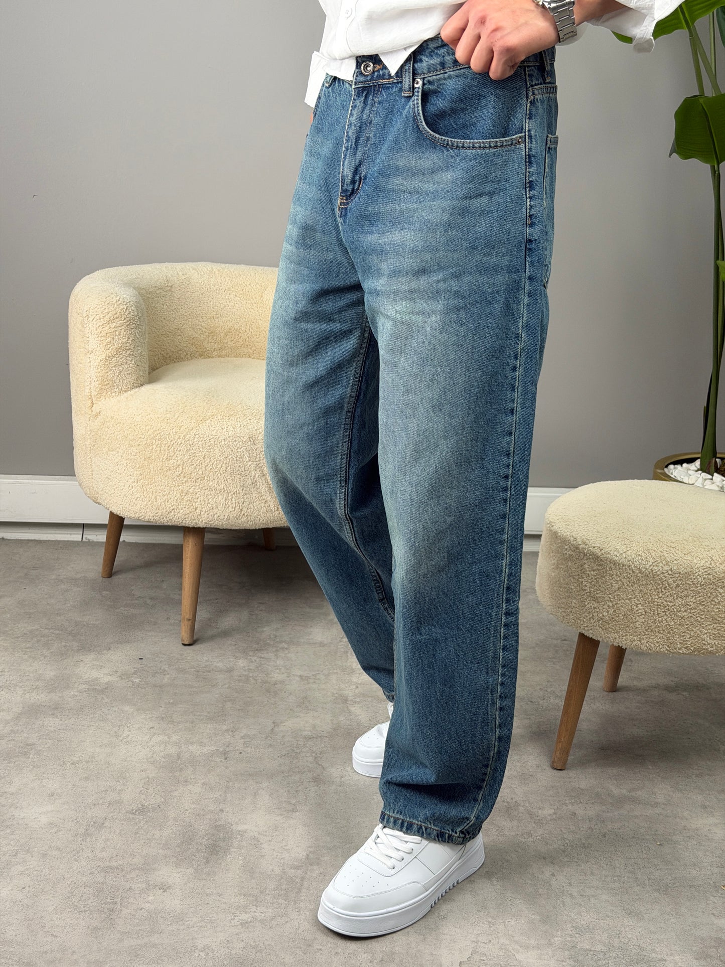 Süper Baggy Kot Pantolon PETROL YEŞİLİ