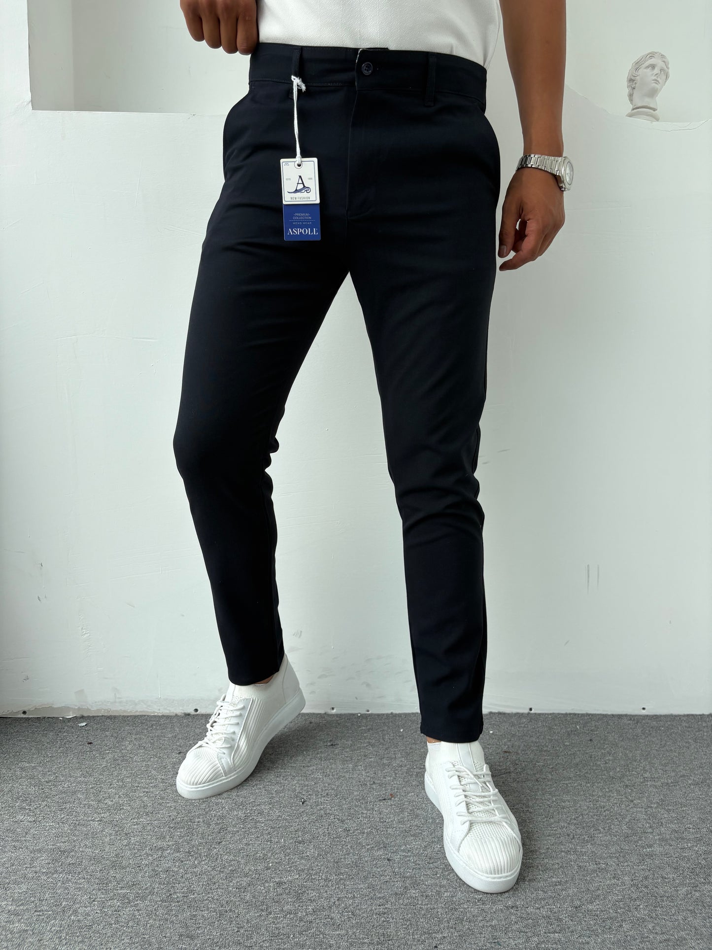 Slim Kalıp Kumaş Pantolon Lacivert