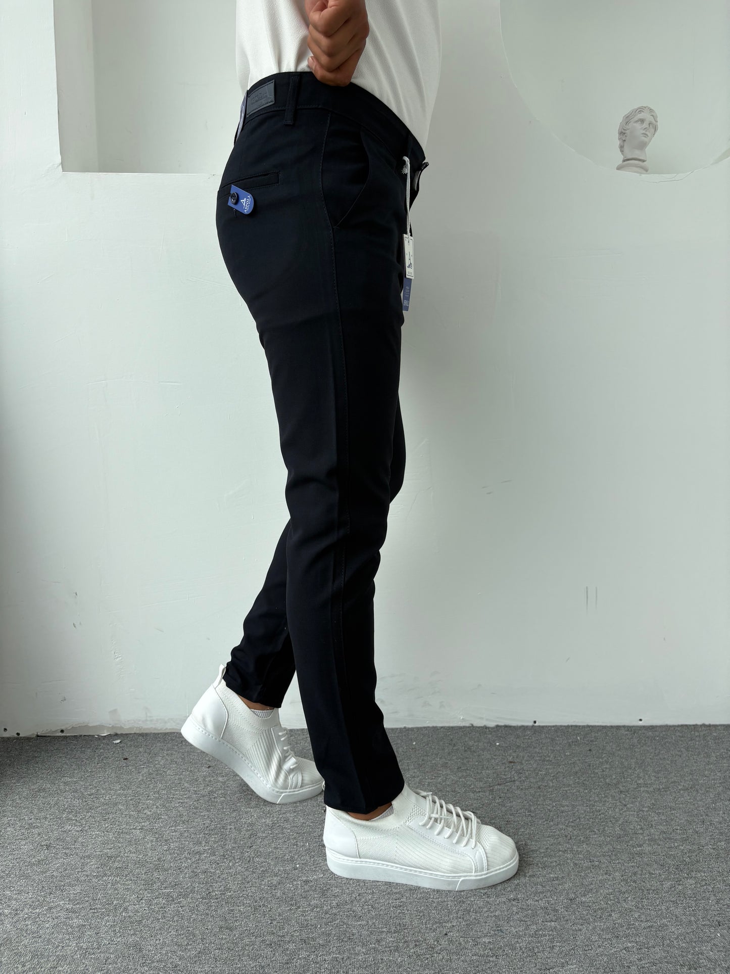 Slim Kalıp Kumaş Pantolon Lacivert