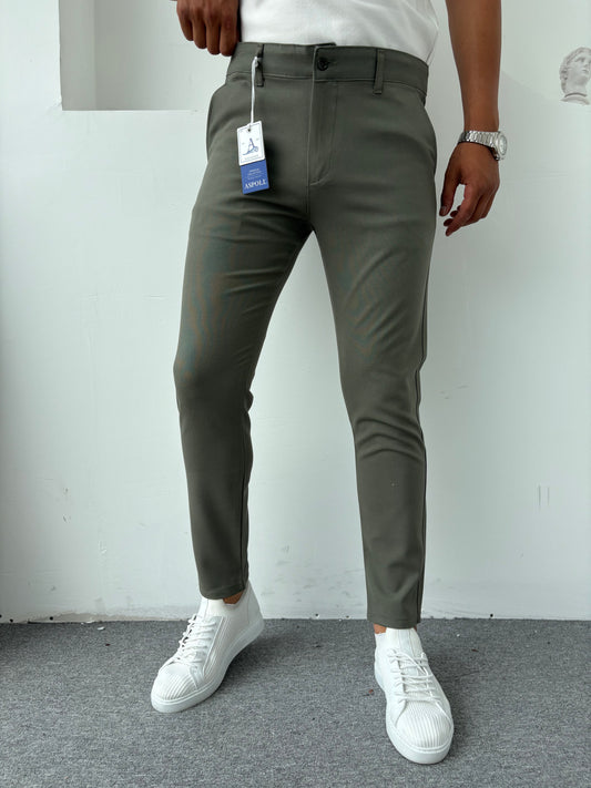 Slim Kalıp Kumaş Pantolon Çağla Yeşili
