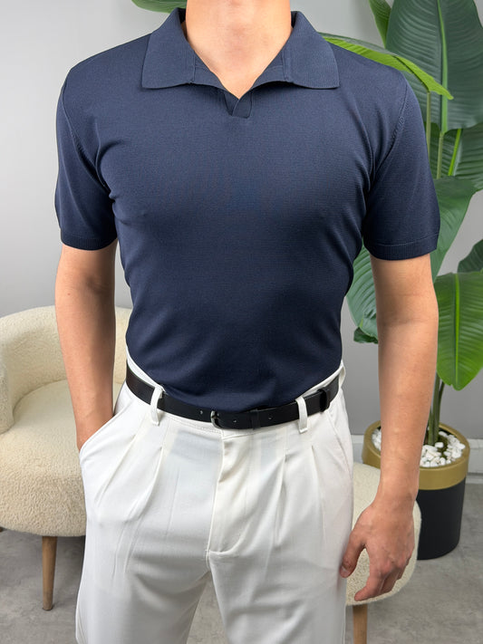 BASİC POLO YAKA KISA KOL TSHİRT LACİVERT