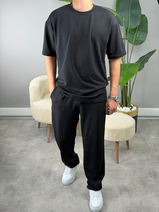 CRAP KUMAŞ OVERSİZE TAKIM SİYAH