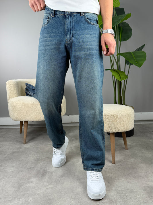 PREMİUM KALİTE BAGGY KOT PANTOLON H2 PETROL YEŞİLİ