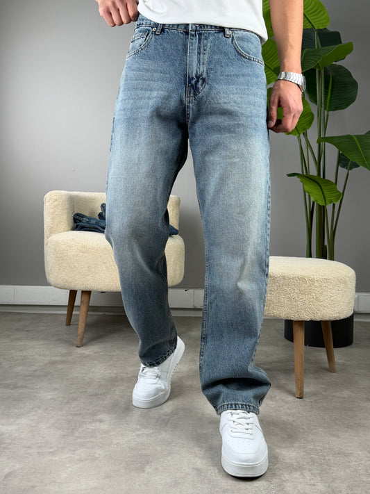 PREMİUM KALİTE BAGGY KOT PANTOLON H1 PETROL YEŞİLİ