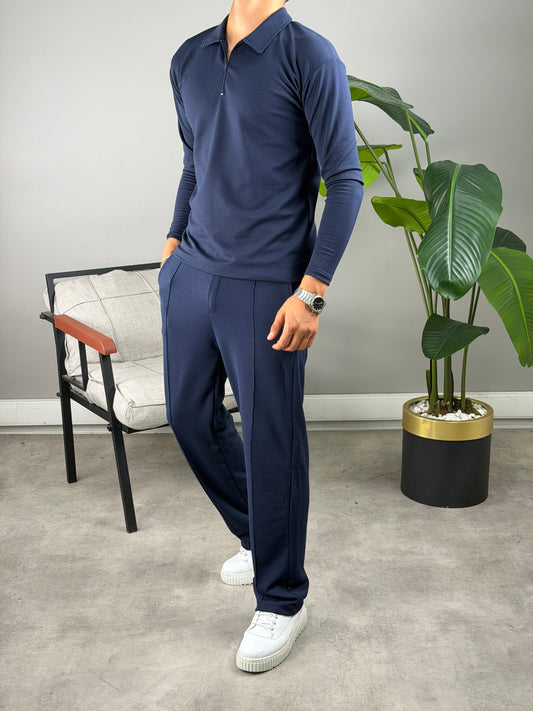 MEVSİMLİK POLO YAKA TAKIM LACİVERT