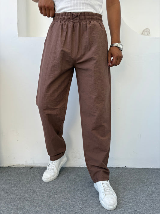 PARAŞÜT BAGGY PANTOLON ACI KAHVE