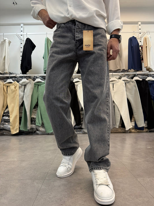 Baggy Kalıp Kot Pantolon Açık Antirasit