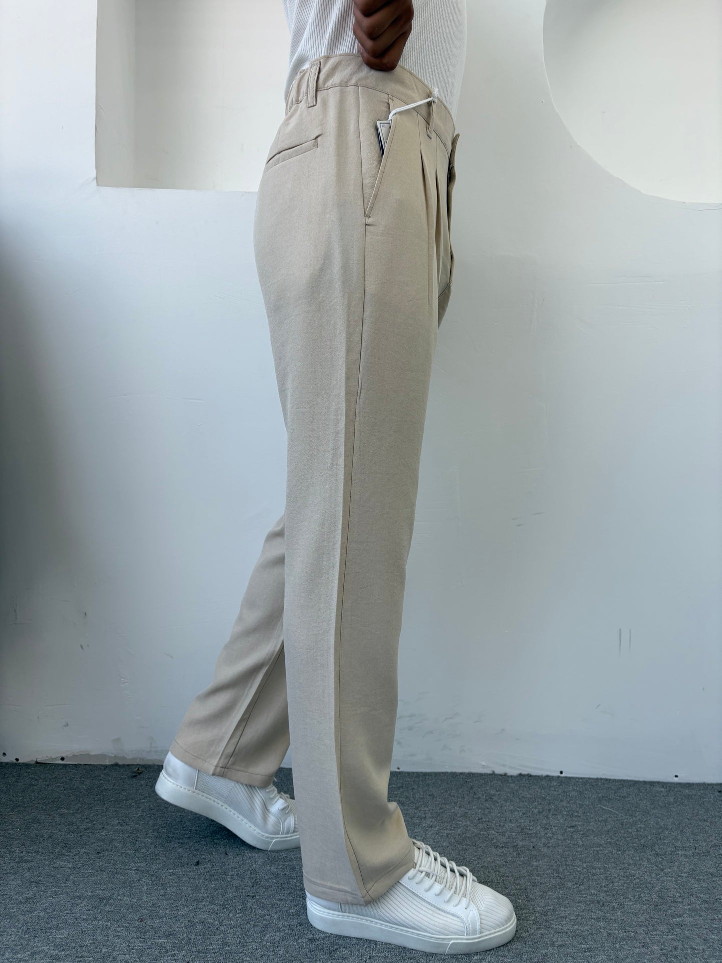 SOFİA KETEN BAGGY  BEJ