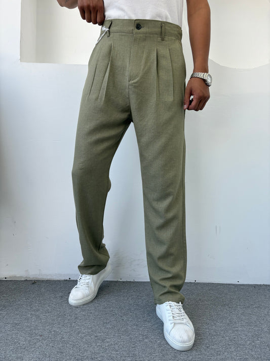 SOFİA KETEN BAGGY YEŞİL