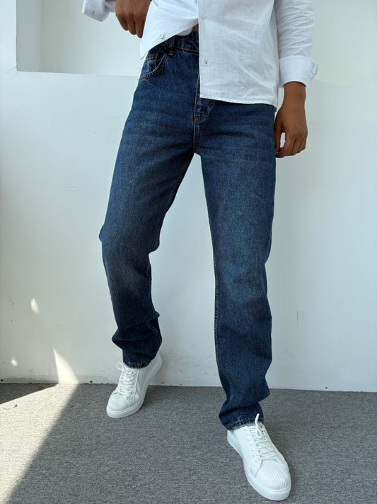 Baggy Kalıp Kot Pantolon Lacivert