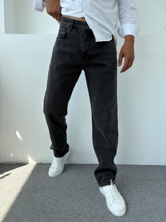 Baggy Kalıp Kot Pantolon Açık Antirasit