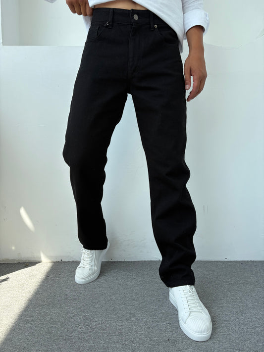 Baggy Kalıp Kot Pantolon Siyah