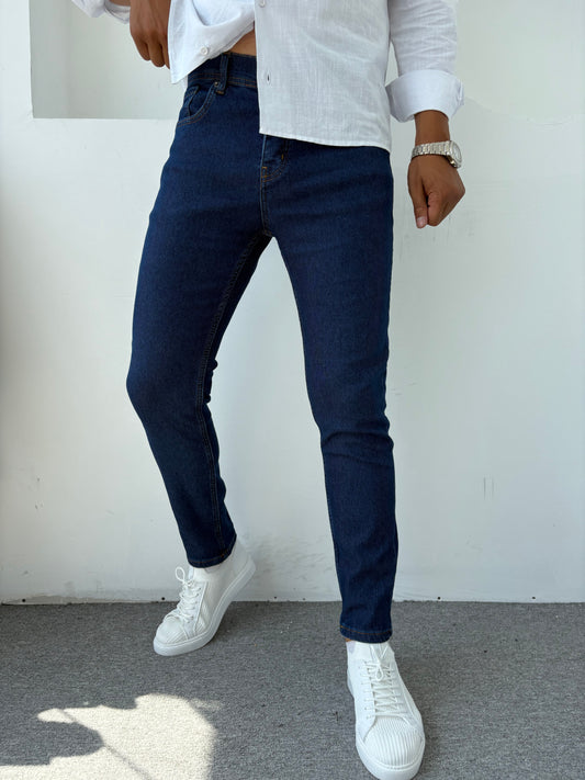%100 LİKRALI SLİMFİT KALIP KOT PANTOLON AÇIK MAVİ