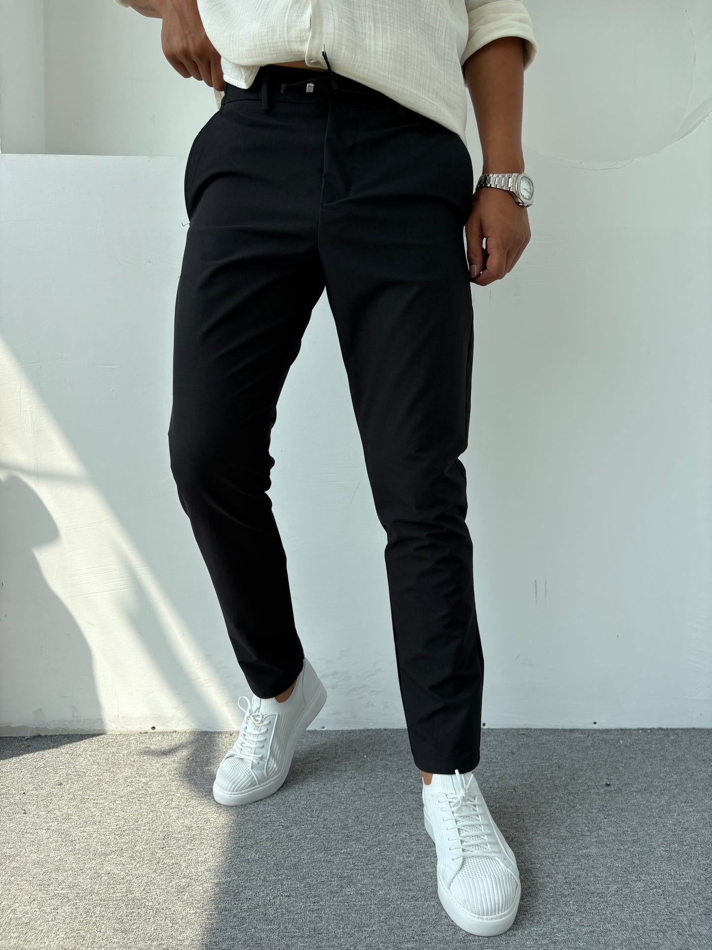 PARAŞÜT KUMAŞ REGULAR PANTOLON SİYAH