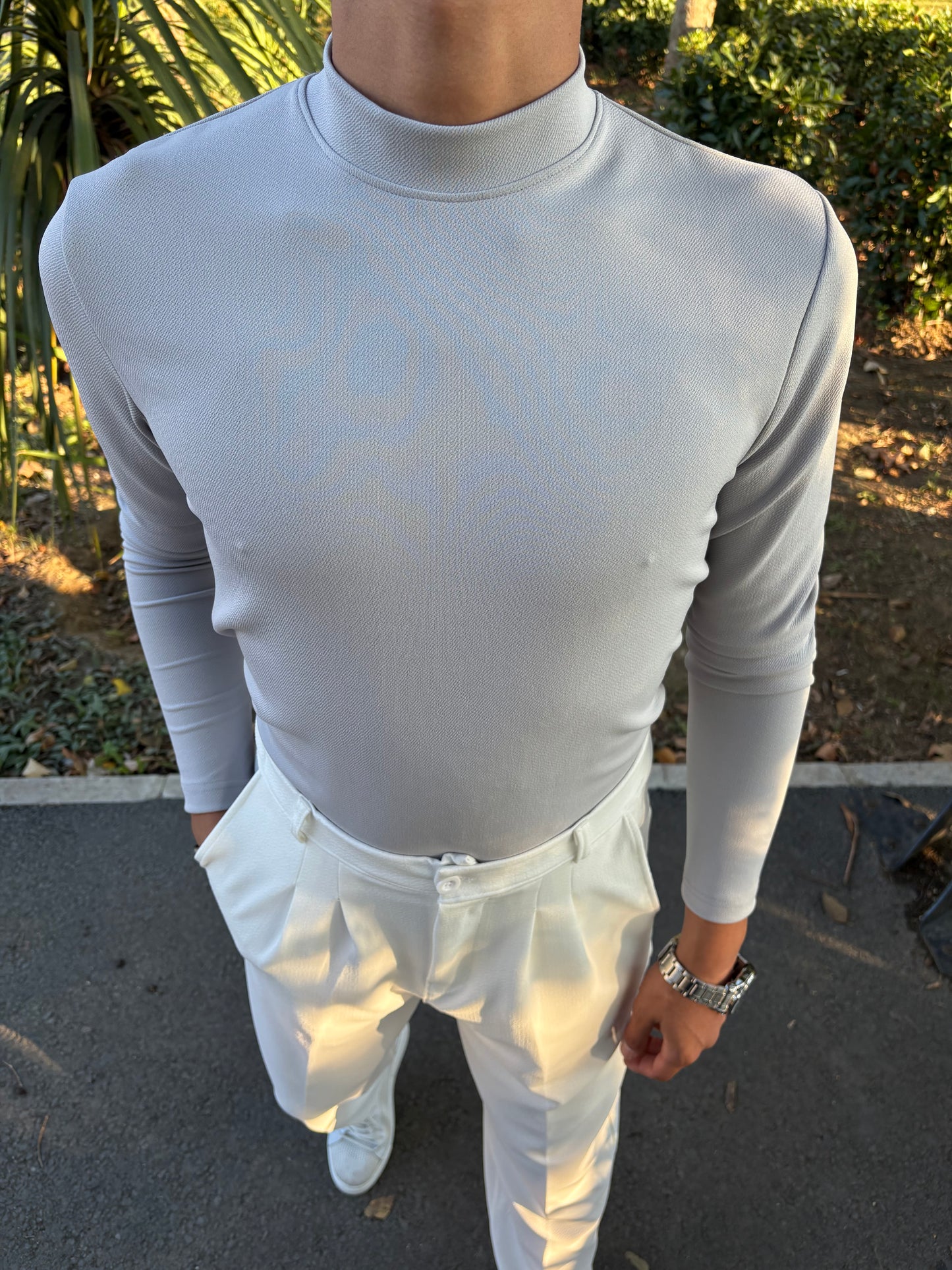 KREP YARIM BALIKÇI GRİ