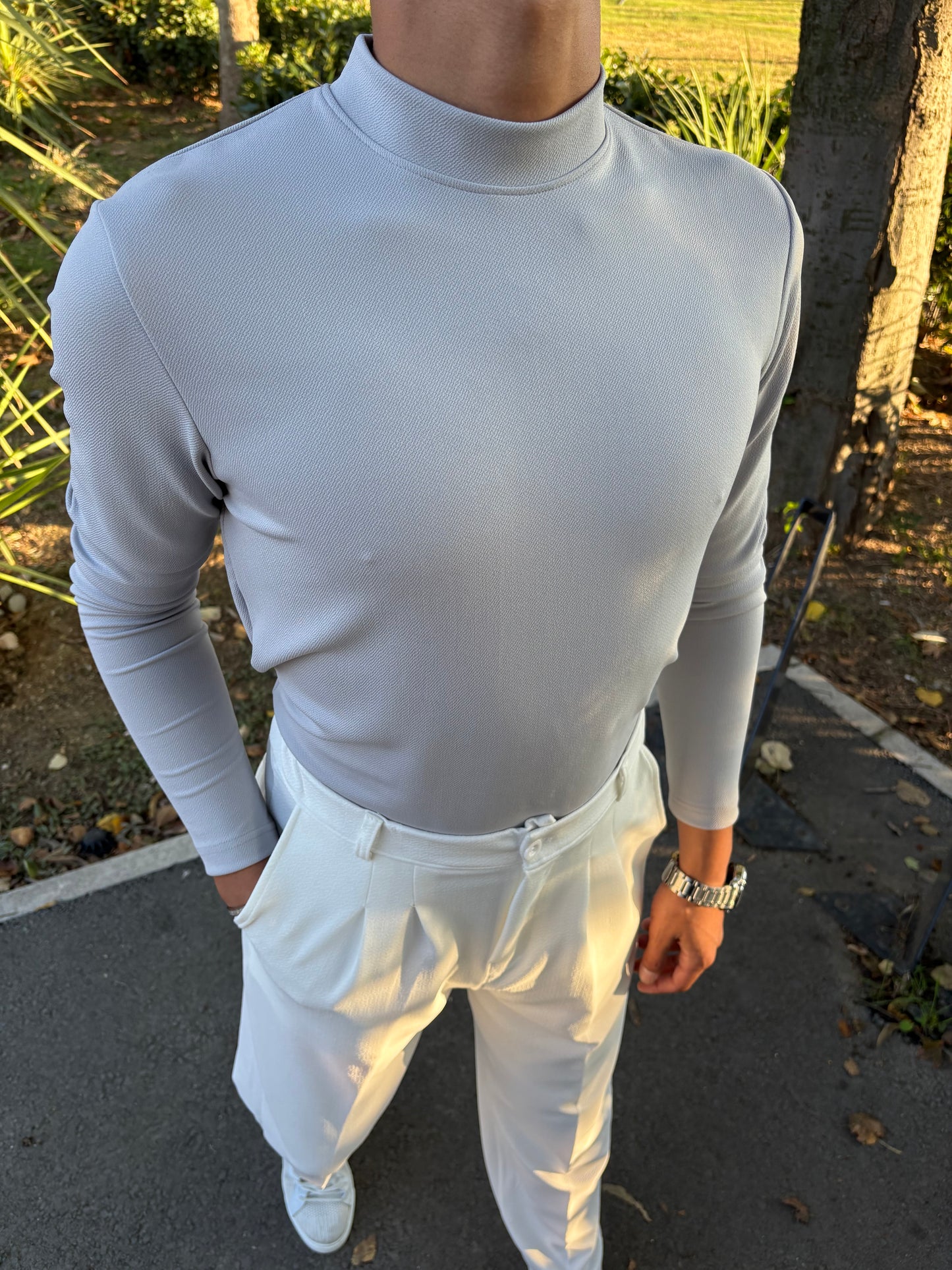 KREP YARIM BALIKÇI GRİ