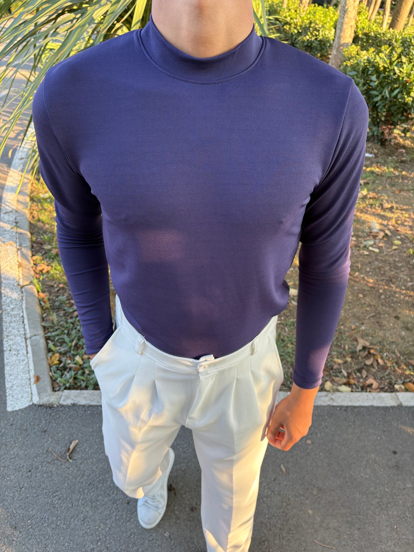 KREP YARIM BALIKÇI LACİVERT