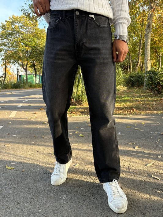 PREMİUM KALİTE BAGGY KALIP KOT PANTOLON KAPALI ANTRASİT