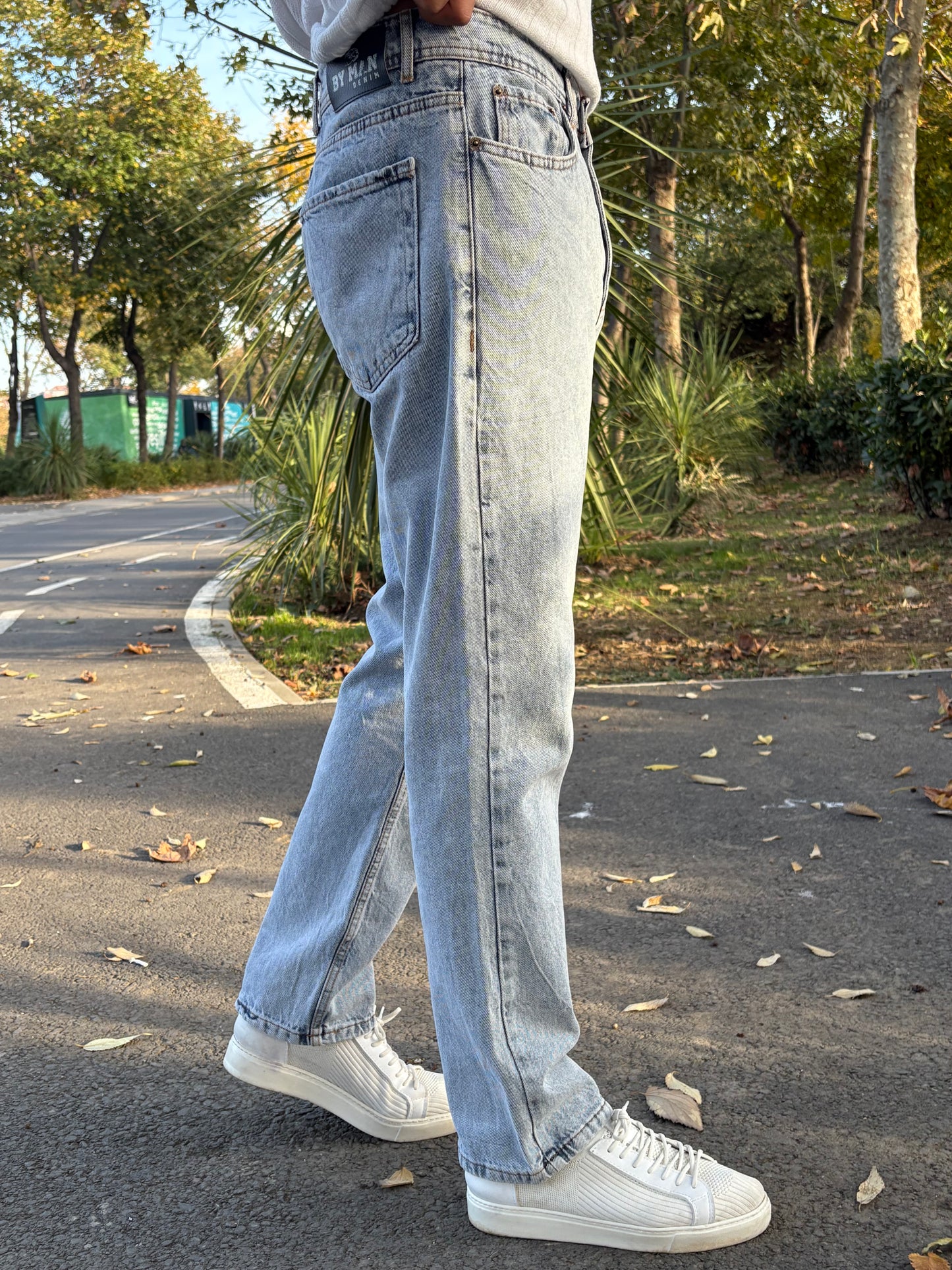 PREMİUM KALİTE BAGGY KALIP KOT PANTOLON BUZ MAVİ