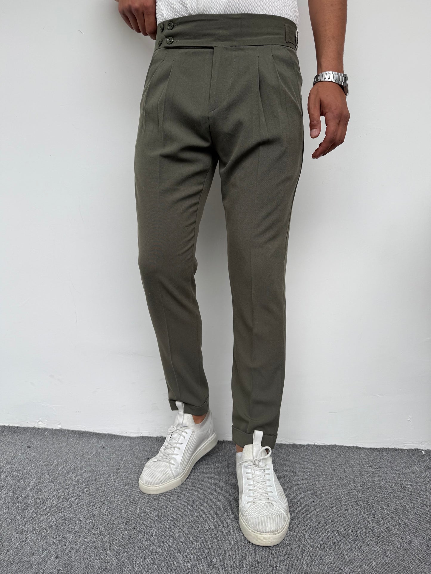 İTALYAN KESİM HARVEST MODEL KUMAŞ PANTOLON YEŞİL