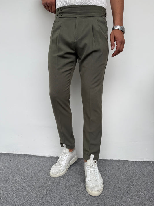 İTALYAN KESİM HARVEST MODEL KUMAŞ PANTOLON YEŞİL