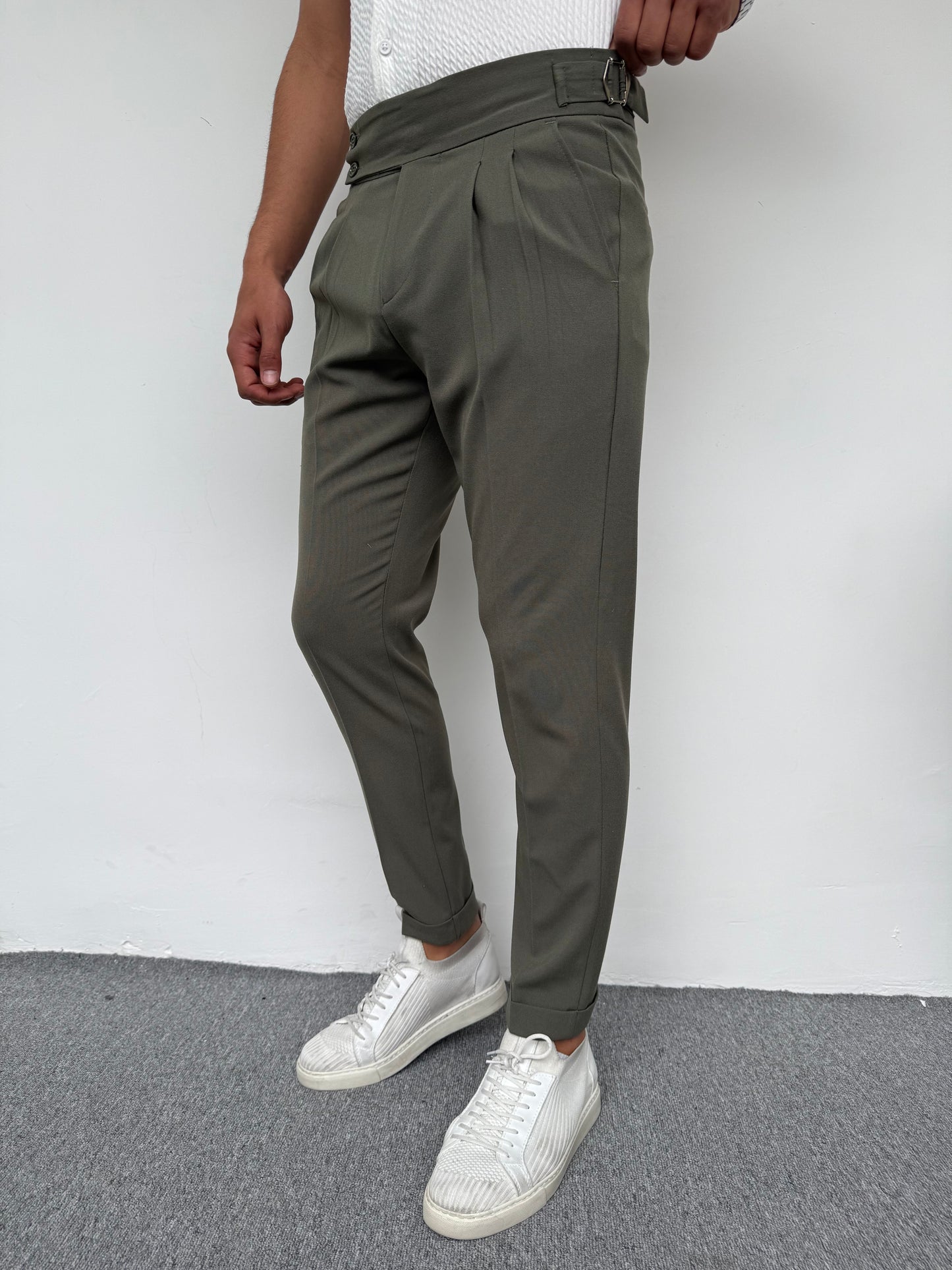 İTALYAN KESİM HARVEST MODEL KUMAŞ PANTOLON YEŞİL