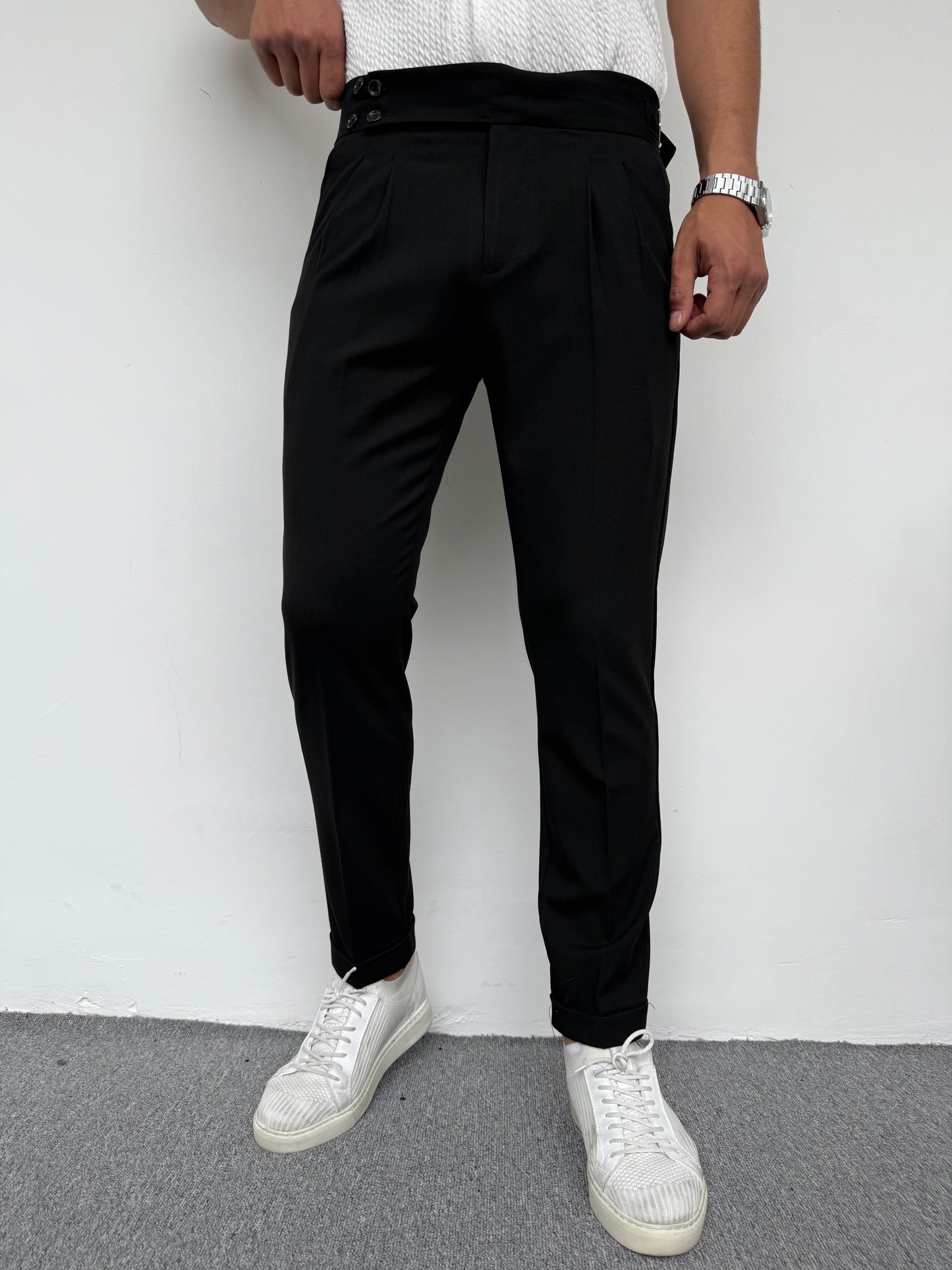 İTALYAN KESİM HARVEST MODEL KUMAŞ PANTOLON SİYAH