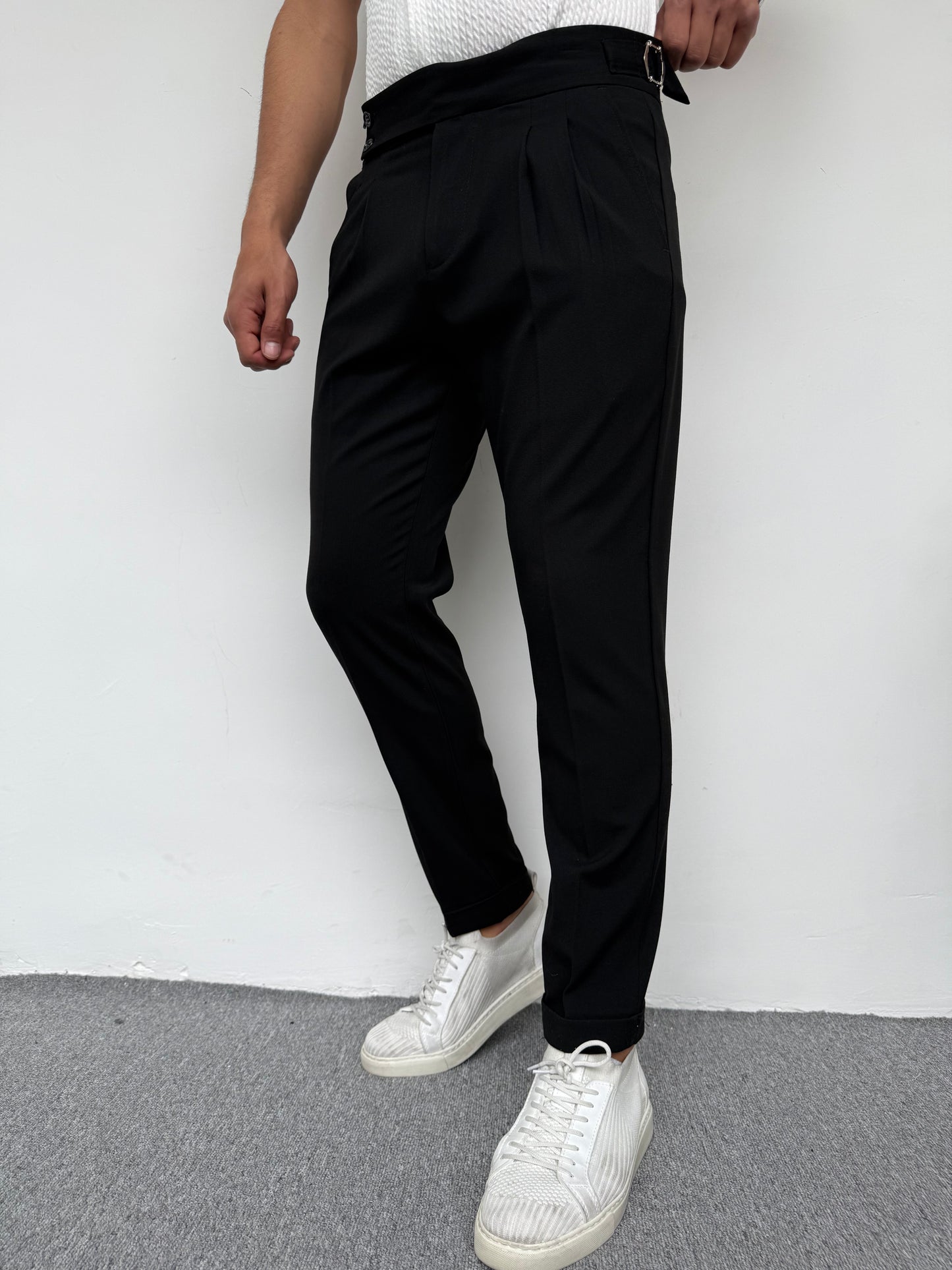 İTALYAN KESİM HARVEST MODEL KUMAŞ PANTOLON SİYAH