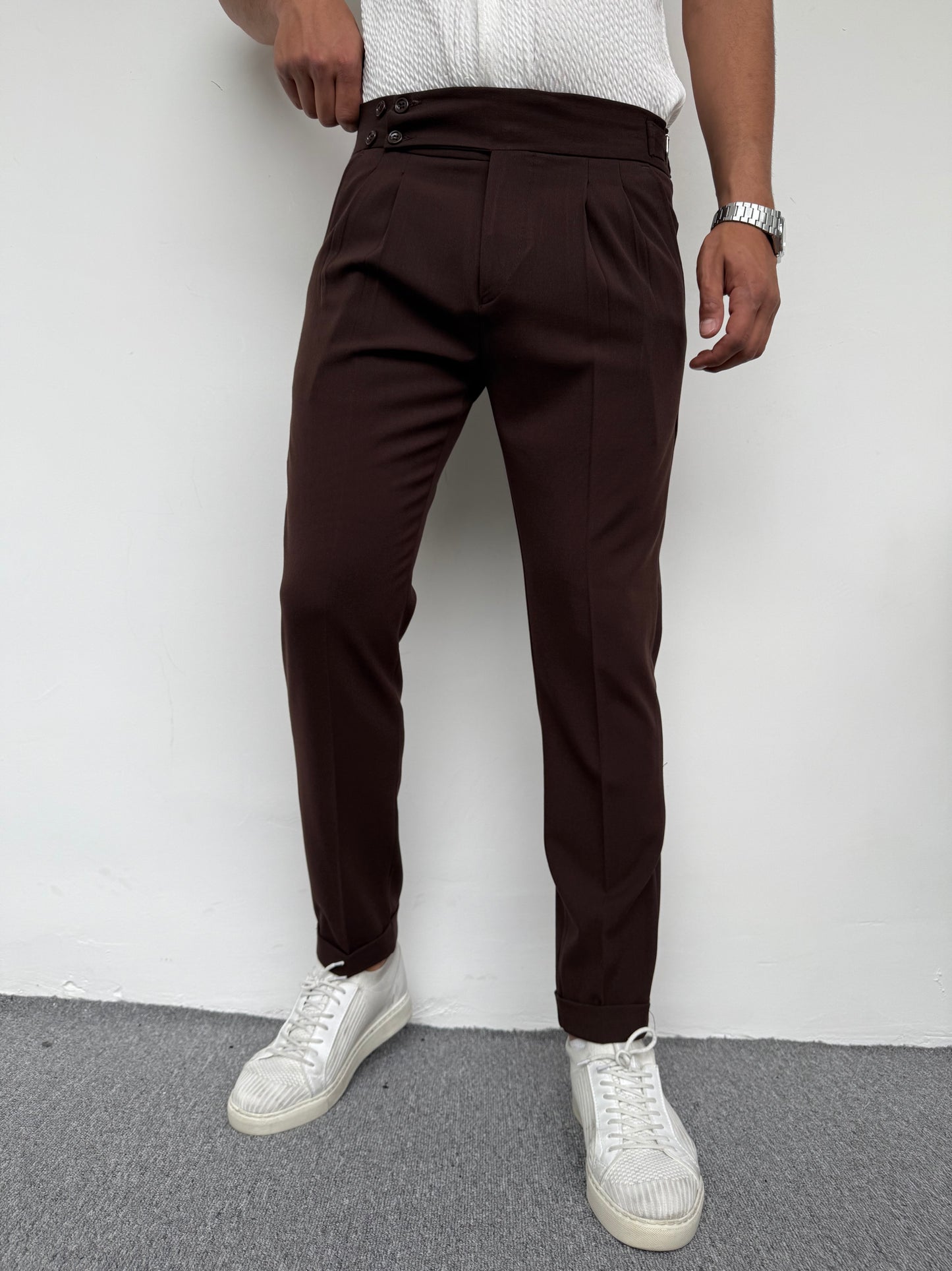 İTALYAN KESİM HARVEST MODEL KUMAŞ PANTOLON KAHVE