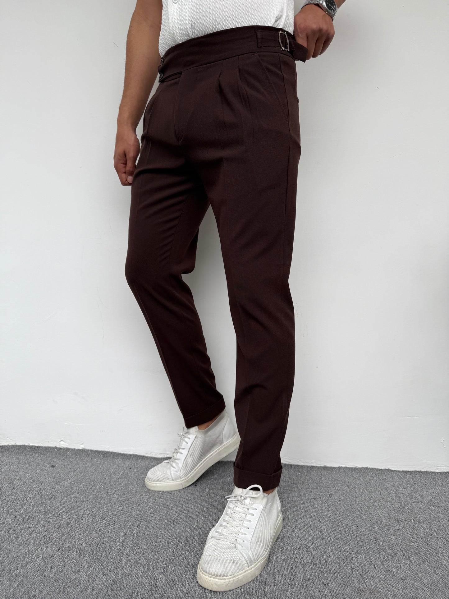 İTALYAN KESİM HARVEST MODEL KUMAŞ PANTOLON KAHVE