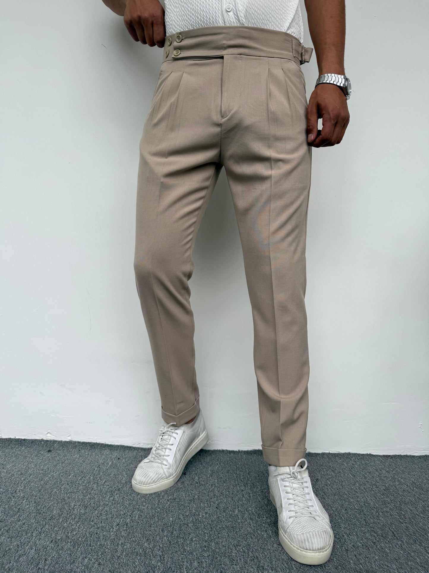 İTALYAN KESİM HARVEST MODEL KUMAŞ PANTOLON BEJ