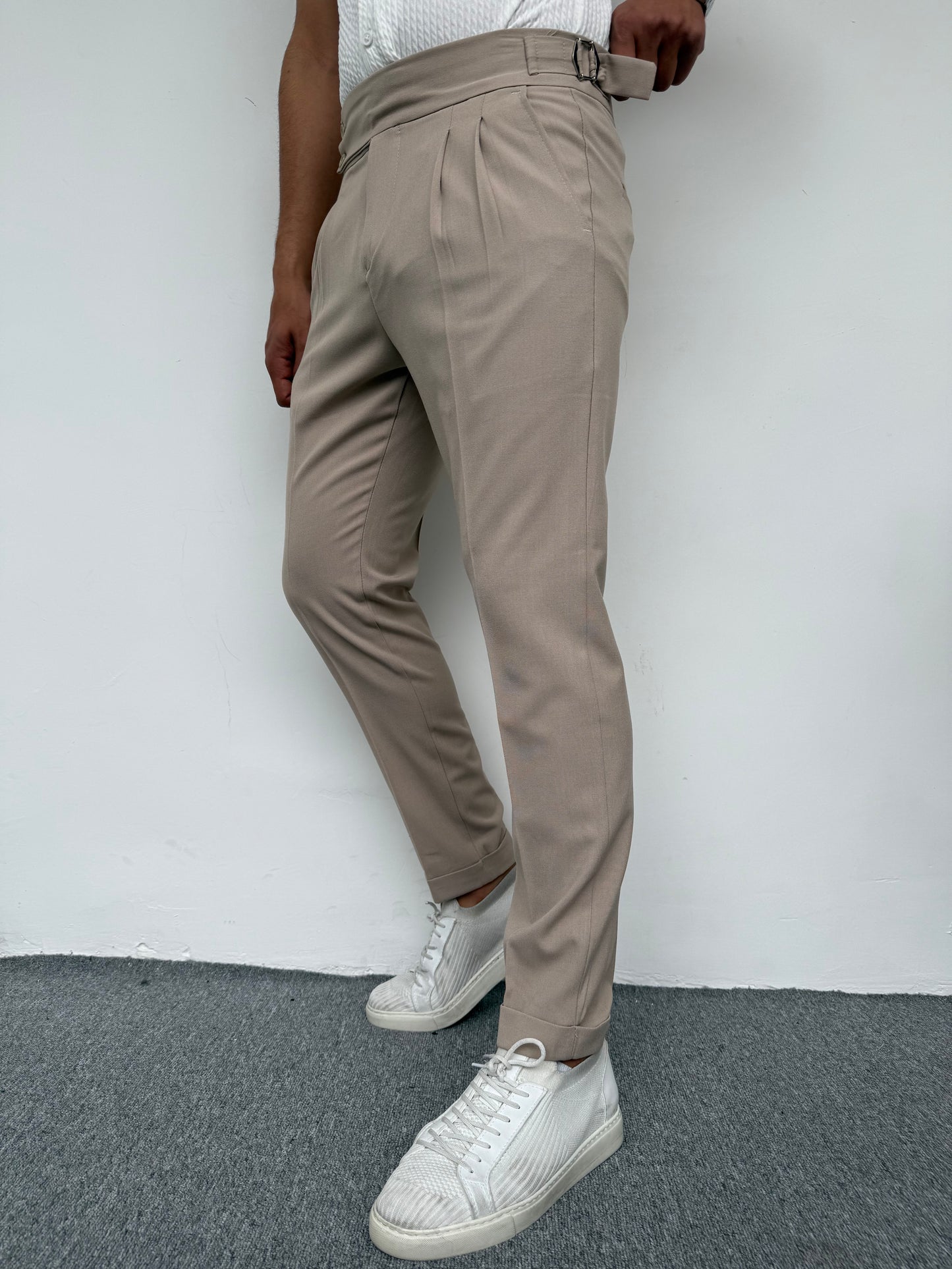 İTALYAN KESİM HARVEST MODEL KUMAŞ PANTOLON BEJ