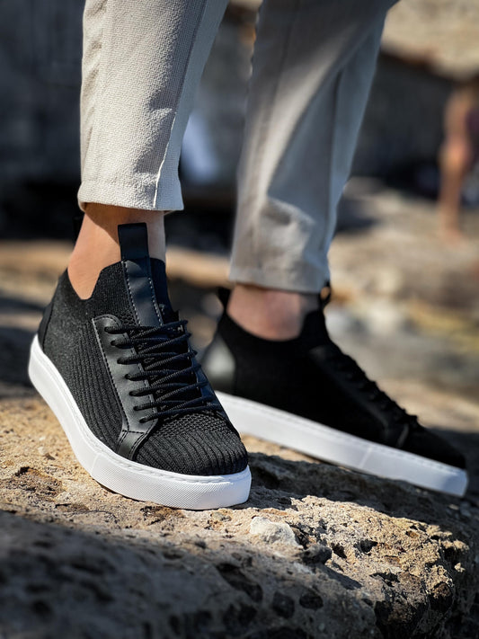 TRİKO ÖRME AYAKABI SİYAH