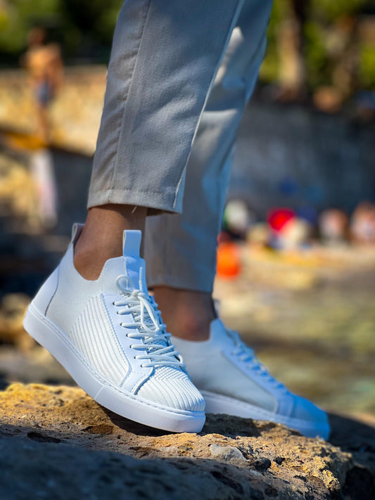 TRİKO ÖRME AYAKABI BEYAZ