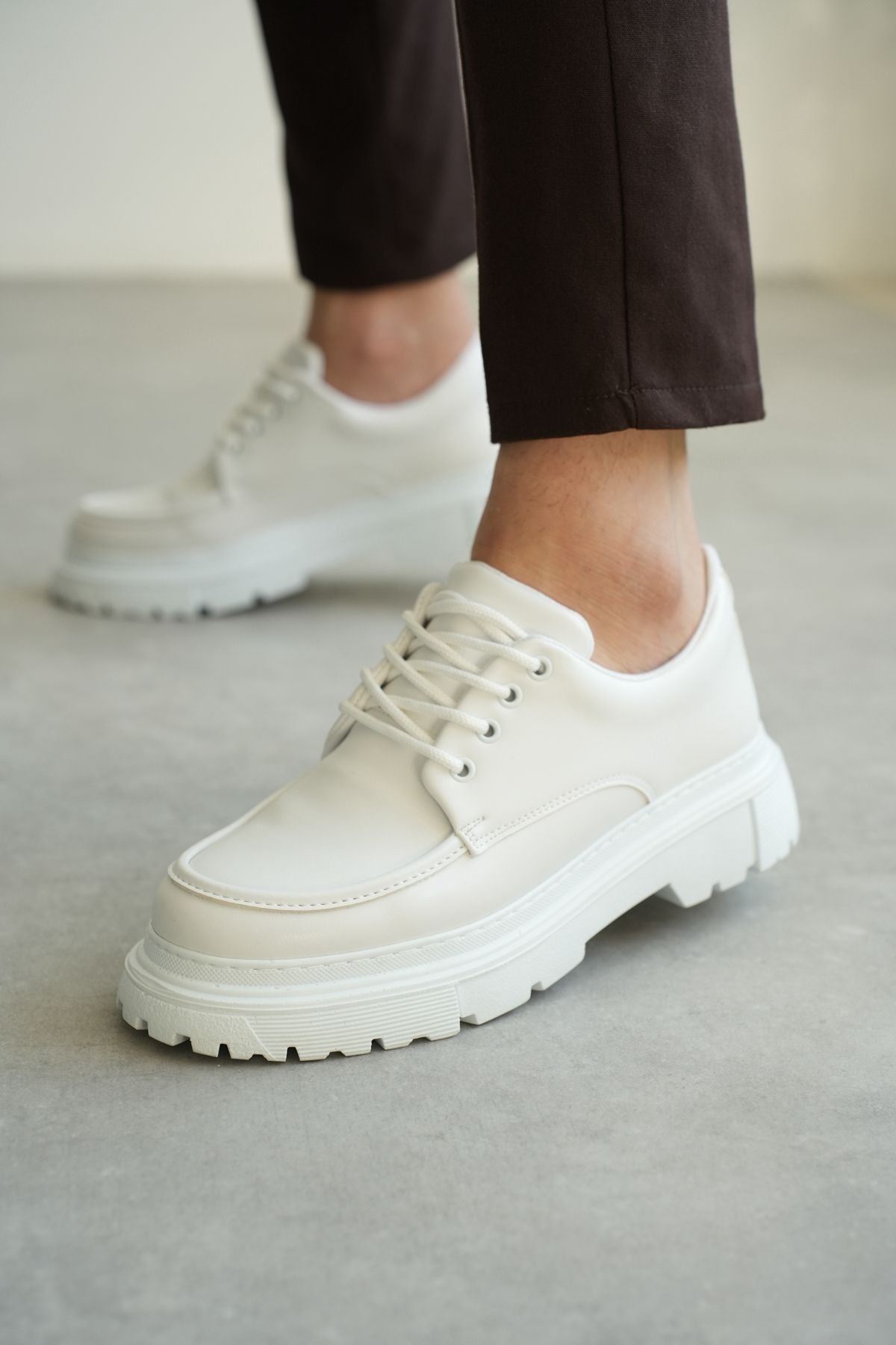 OLD MONEY YÜKSEK TABAN BEYAZ