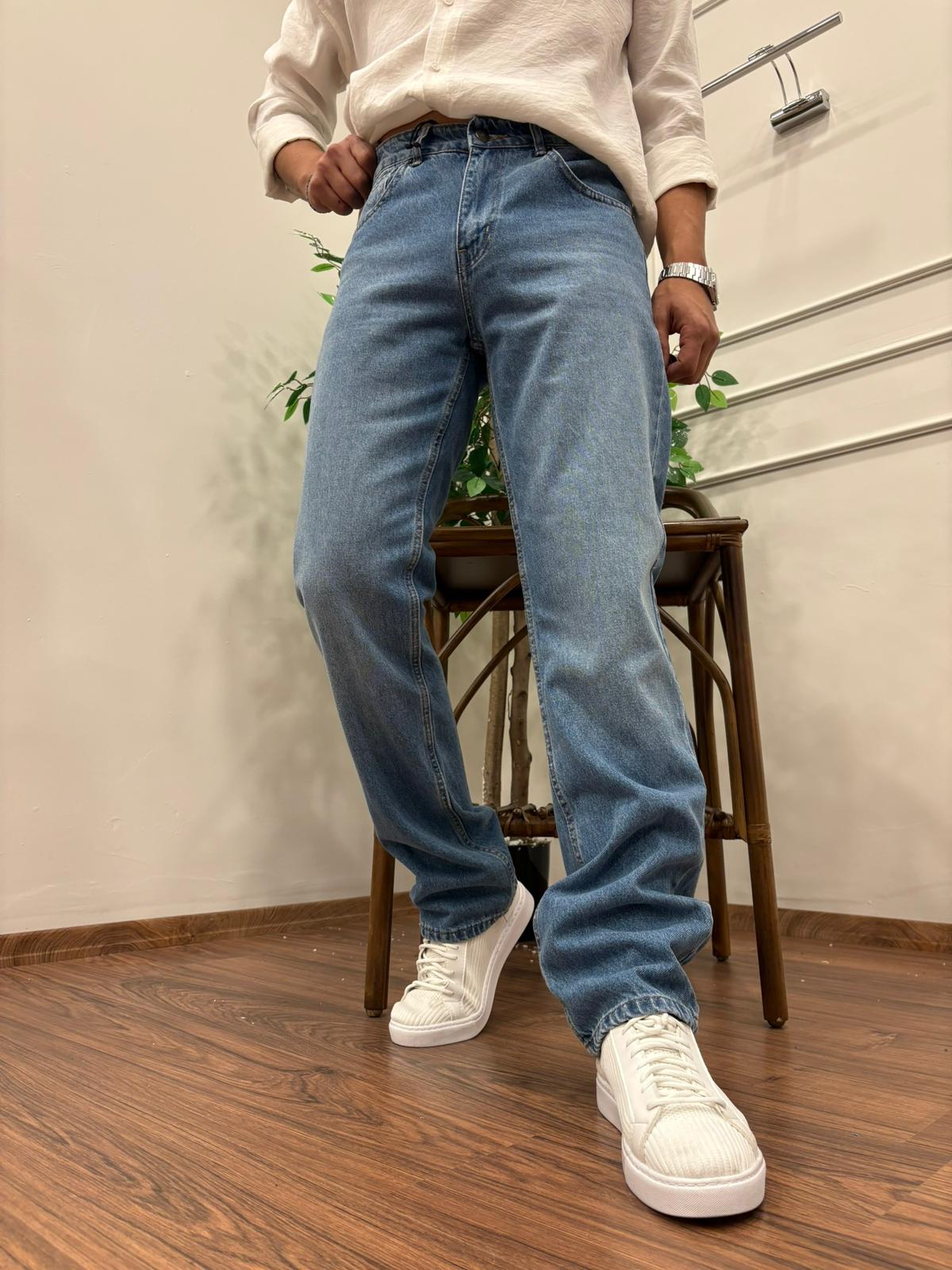 PREMİUM KALİTE BAGGY KALIP KOT PANTOLON AÇIK