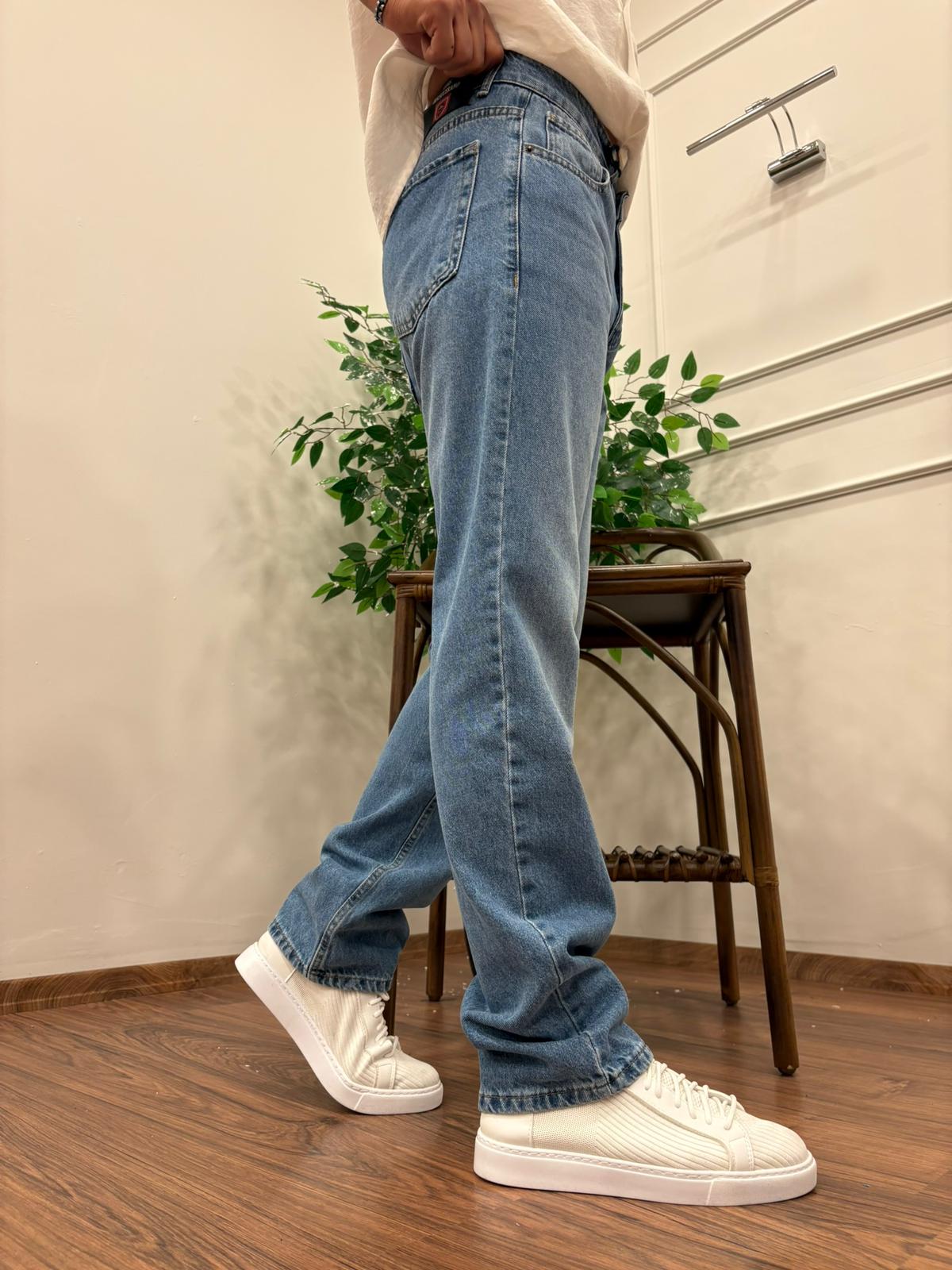 PREMİUM KALİTE BAGGY KALIP KOT PANTOLON AÇIK