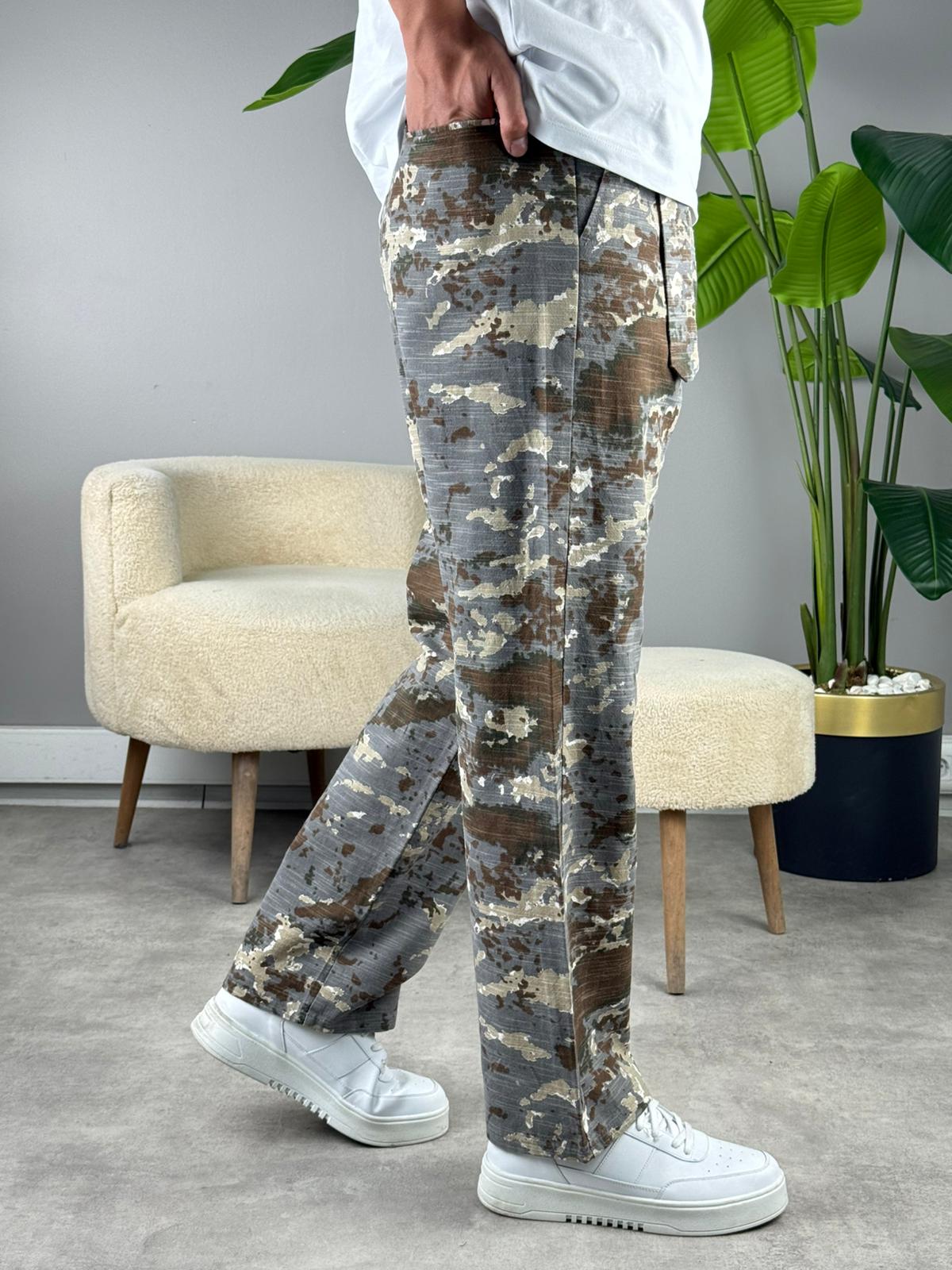 KAMUFLAJ KETEN BAGGY ANTRASİT