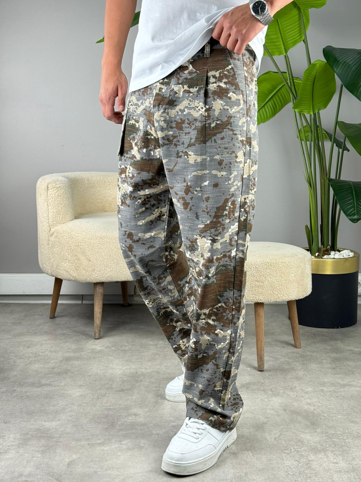 KAMUFLAJ KETEN BAGGY ANTRASİT